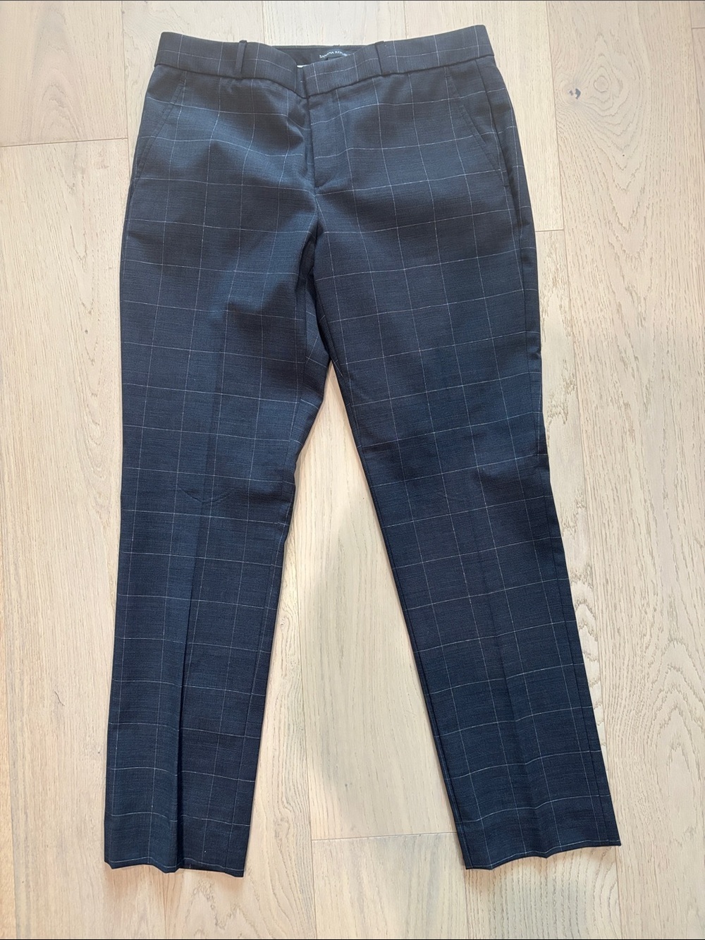 Women’s Black Windowpane Dress Pants